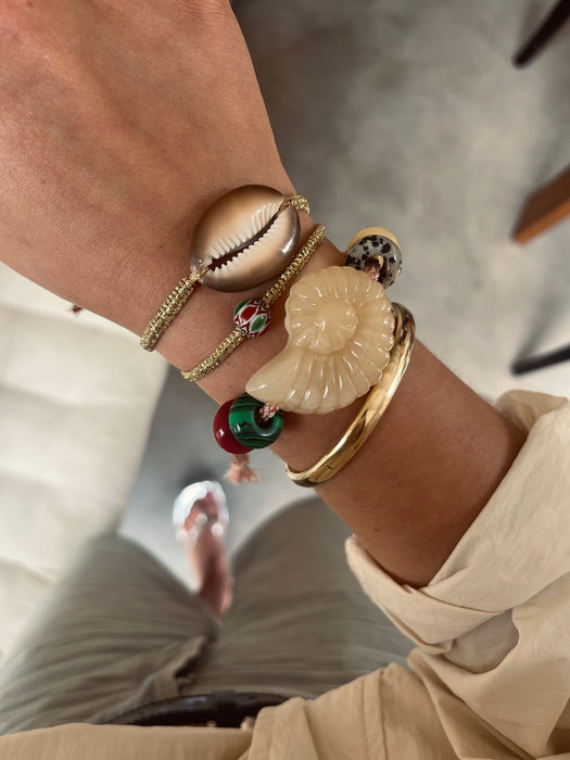 Shell disco bracelet