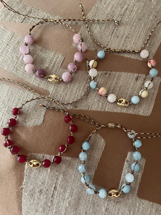 Golden bean bracelet