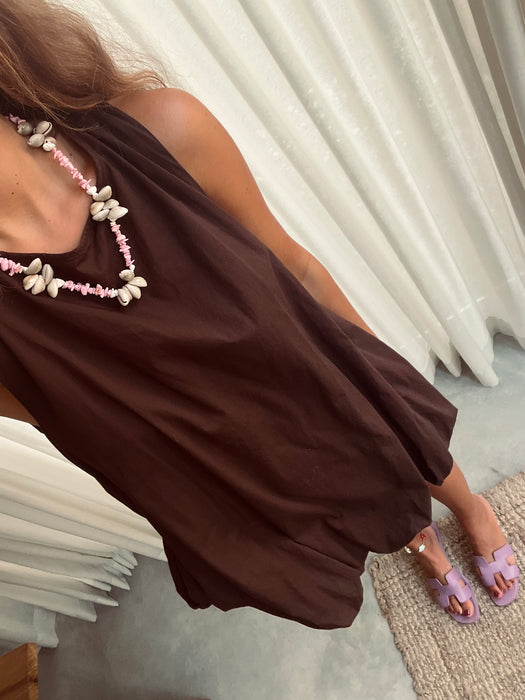 Pink & White shell necklace