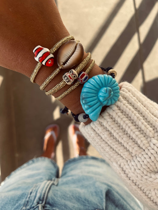 Shell bracelet | Blue